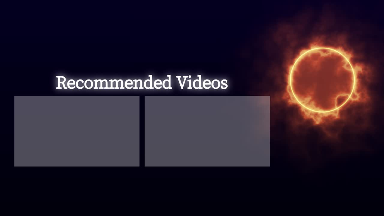 color llama tarjeta de finalización pantalla de finalización gráficos de movimiento
