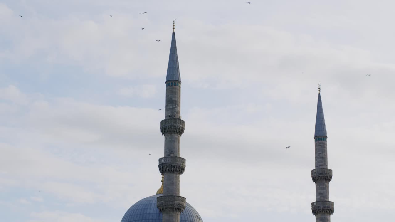 Minarets of The New Mosque, Istanbul, Turkey