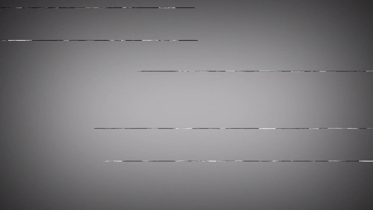 Digital Glitch Effect with Horizontal Lines on Grey Background