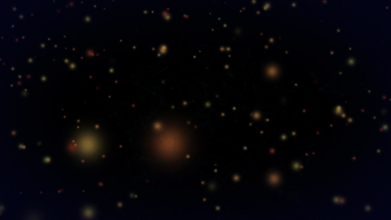 animación de la red de conexiones con animación digital suavemente