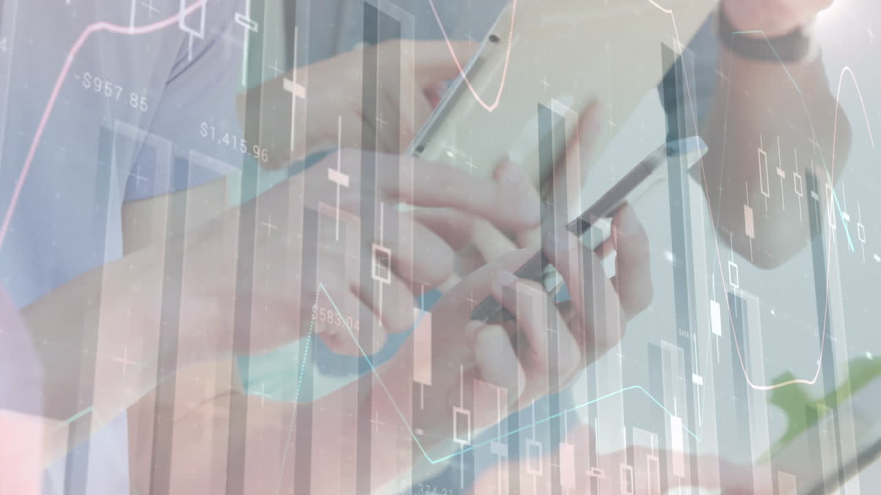 電子機器を使用する人々の中間層に対する統計データ処理