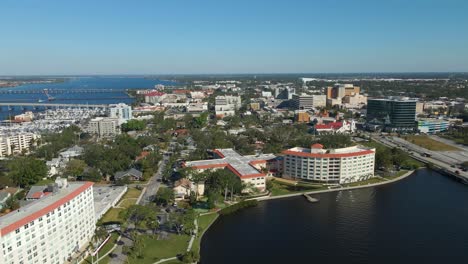 aerial view of a florida city