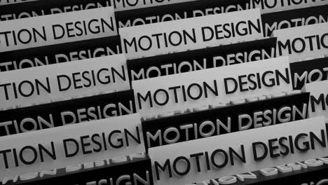 motion design typography pattern