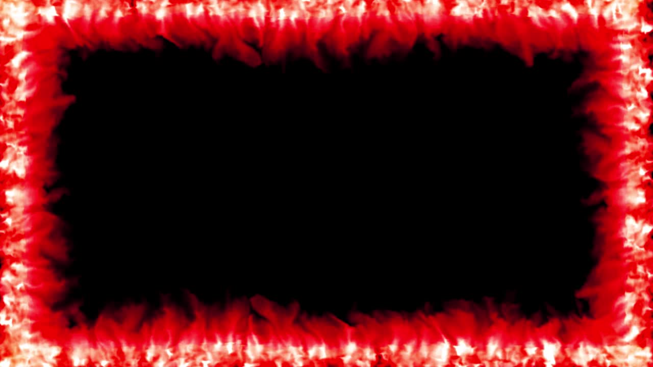 불 불꽃 경계 오버레이 뜨거운 열 효과 4k