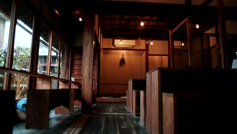 traditional japanese cafe interior