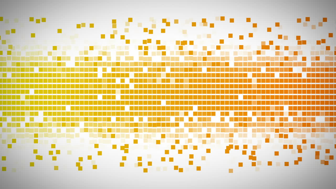 Yellow and orange square moving fast