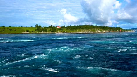 whirlpools of the maelstrom of saltstraumen, nordland, norway