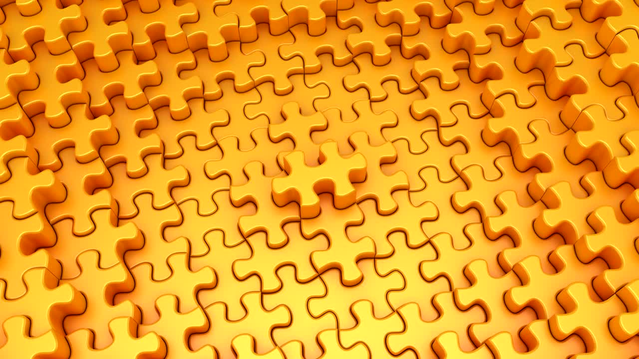 퍼즐은 파동을 형성했습니다.