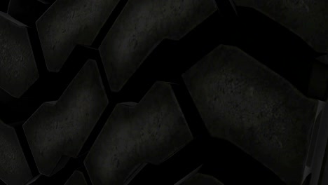 close up on a car tire in motion