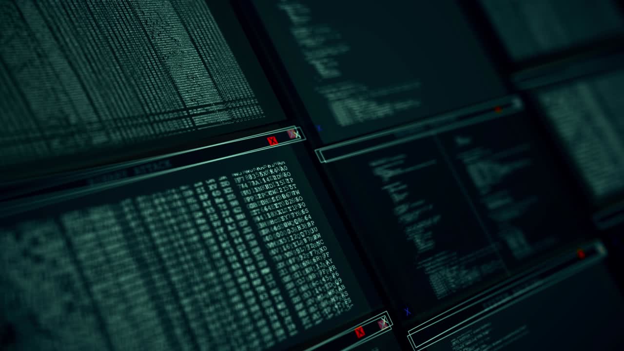 Cinouter windows progress bar computer screen animation loop warning message on screen.