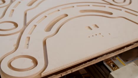 laser-cut wooden components