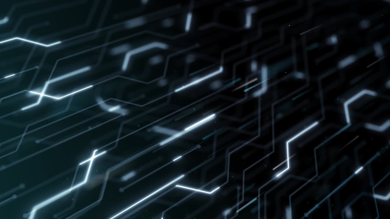 4k de alta tecnología bucle sin costuras de la placa de circuitos futurista.