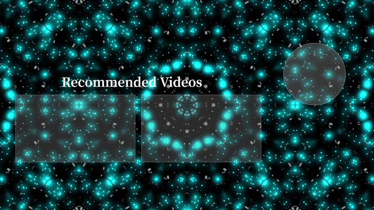 입자 반이는 칼레도스코프 엔드 카드 엔딩 스크린 모션 그래픽