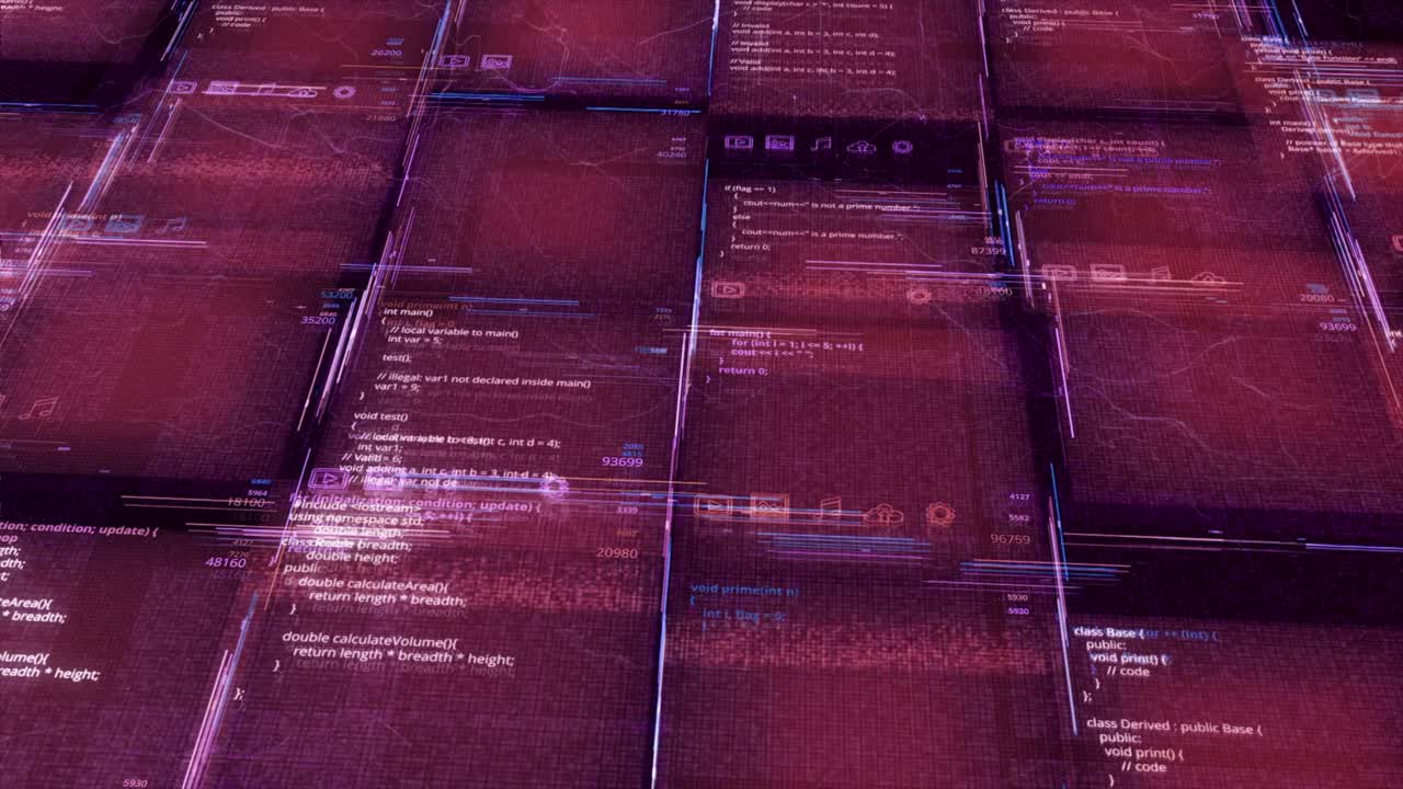 visualización de código de computadora abstracto