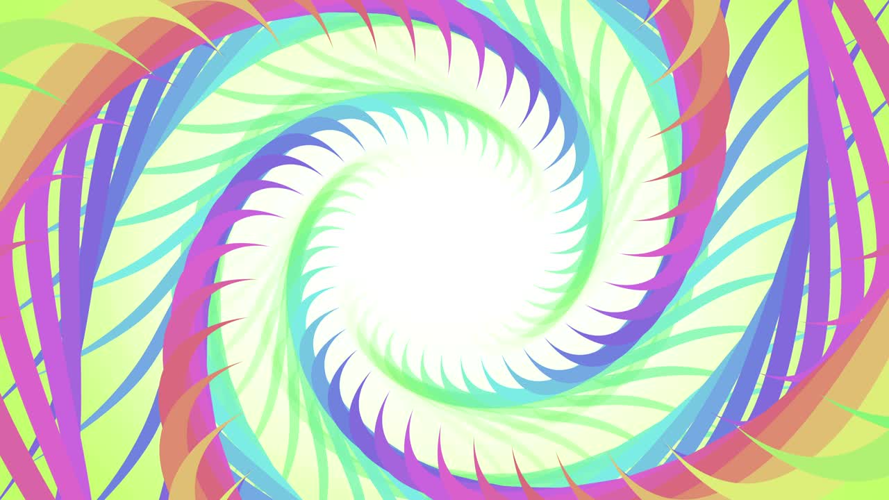 color espiral giratorio fondo abstracto bucle sin costuras