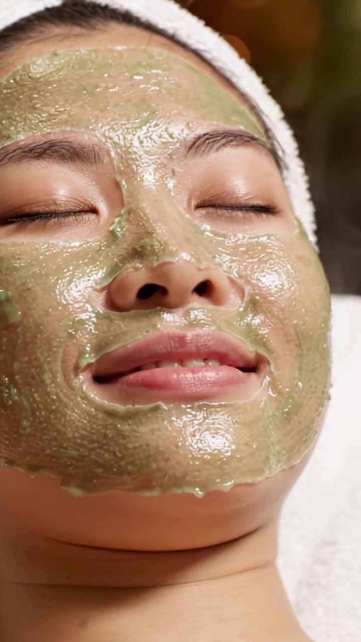 Indulging in Rejuvenation: A Serene Moment of Facial Mask Treatment, Harnessing the Soothing Benefits of Natural Ingredients for Radiant Skin Health