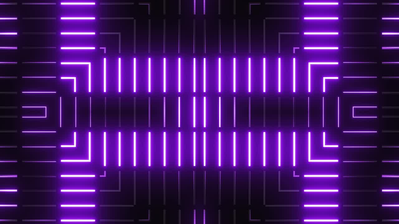 Sfondo con motivo geometrico neon viola