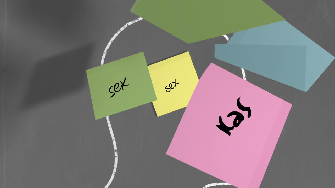 sexo de su puesto en tiza dibujado contorno de la cabeza