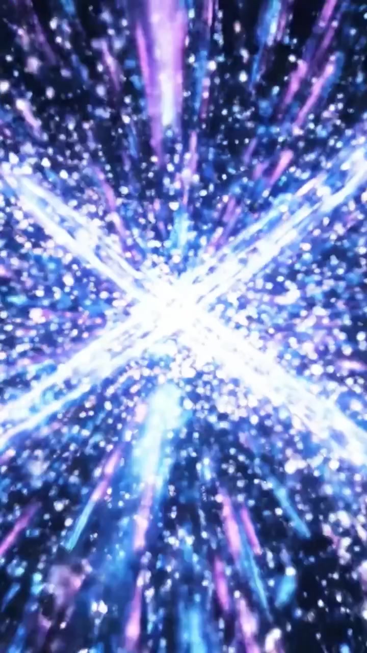 Dynamic Hyperspace Visualization: A captivating journey through vibrant beams of light and color that creates an exhilarating sense of movement and depth in a digital universe.