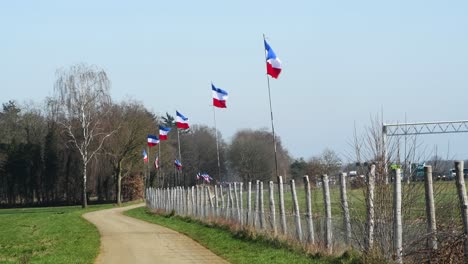 Multiple-dutch-flags-upside-down-because-of-governmental-agricultural-issues