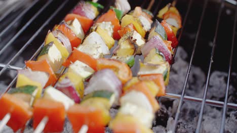 Delicious-vegetable-kabobs-on-grill