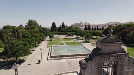 Municipal-garden-of-Castelo-Branco-in-Portugal