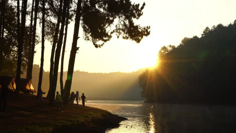 Sonnenaufgang-Am-Morgen-In-Pang-Oung,-Mae-Hong-Son-Thailand