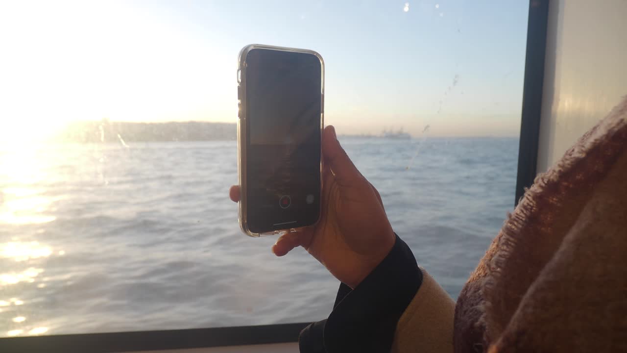 grabación de video desde un ferry