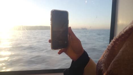 grabación de video desde un ferry