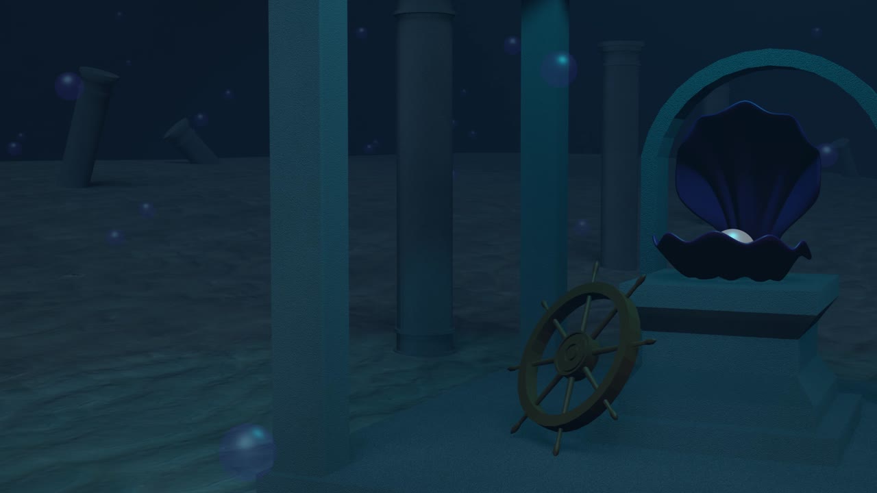 Small underwater temple Looping animated background. 1080p (1).mp4