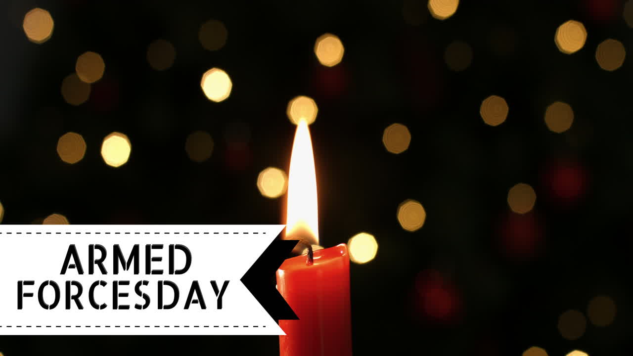 ⁇ 불 위에 무장 세력의 날 텍스트의 애니메이션