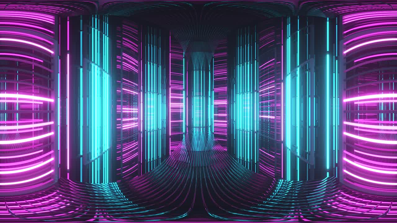 Neon Cyberpunk Tunnel VR