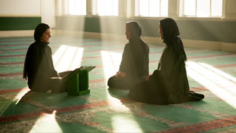 muslim women in a mosque