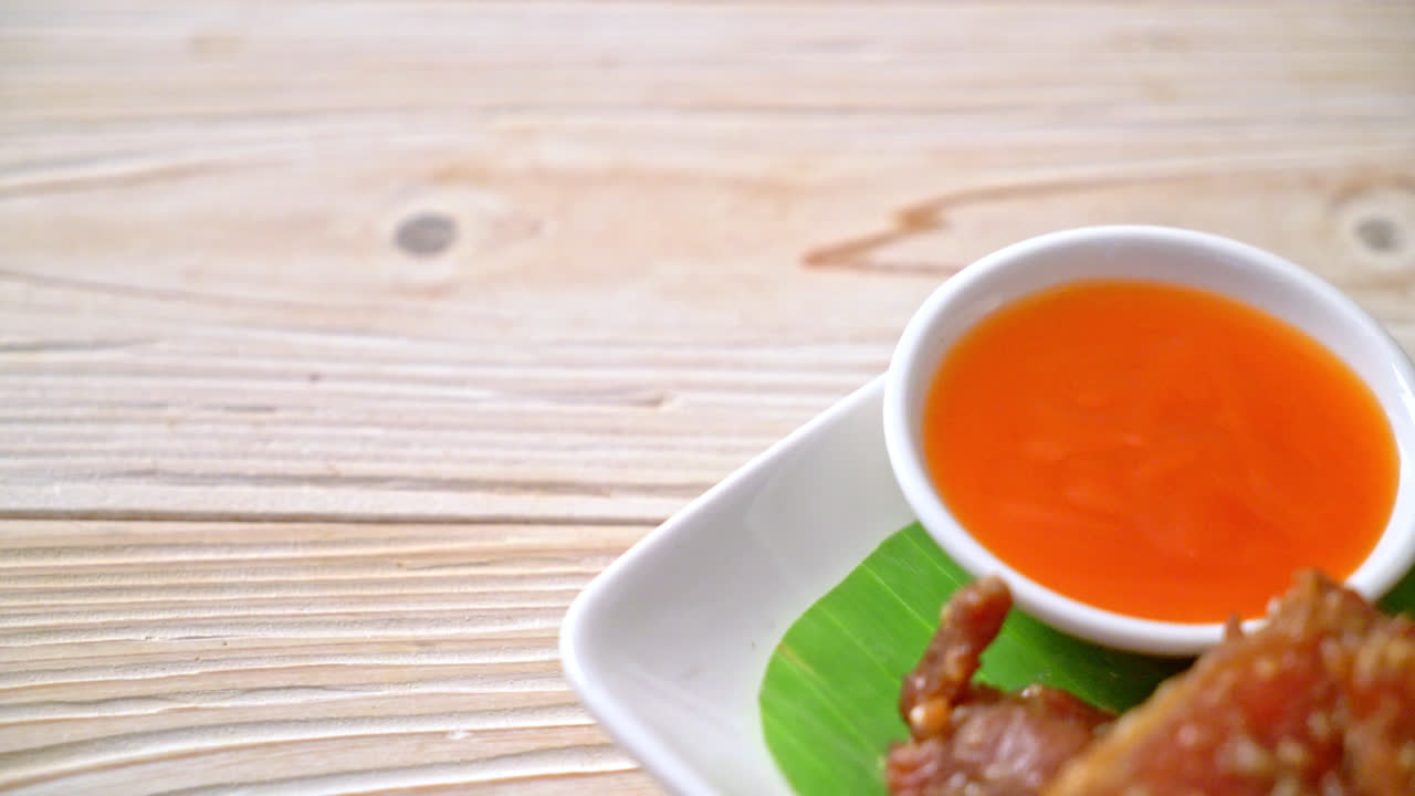 sun dried pork with sauce