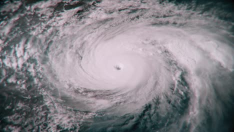 a massive hurricane churning in the ocean