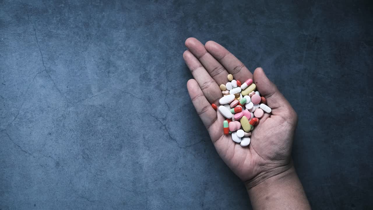 Handful of Assorted Pills