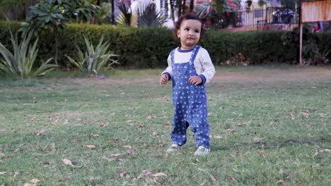 cute-toddler-trying-to-walk-at-park-green-grass-from-different-angle