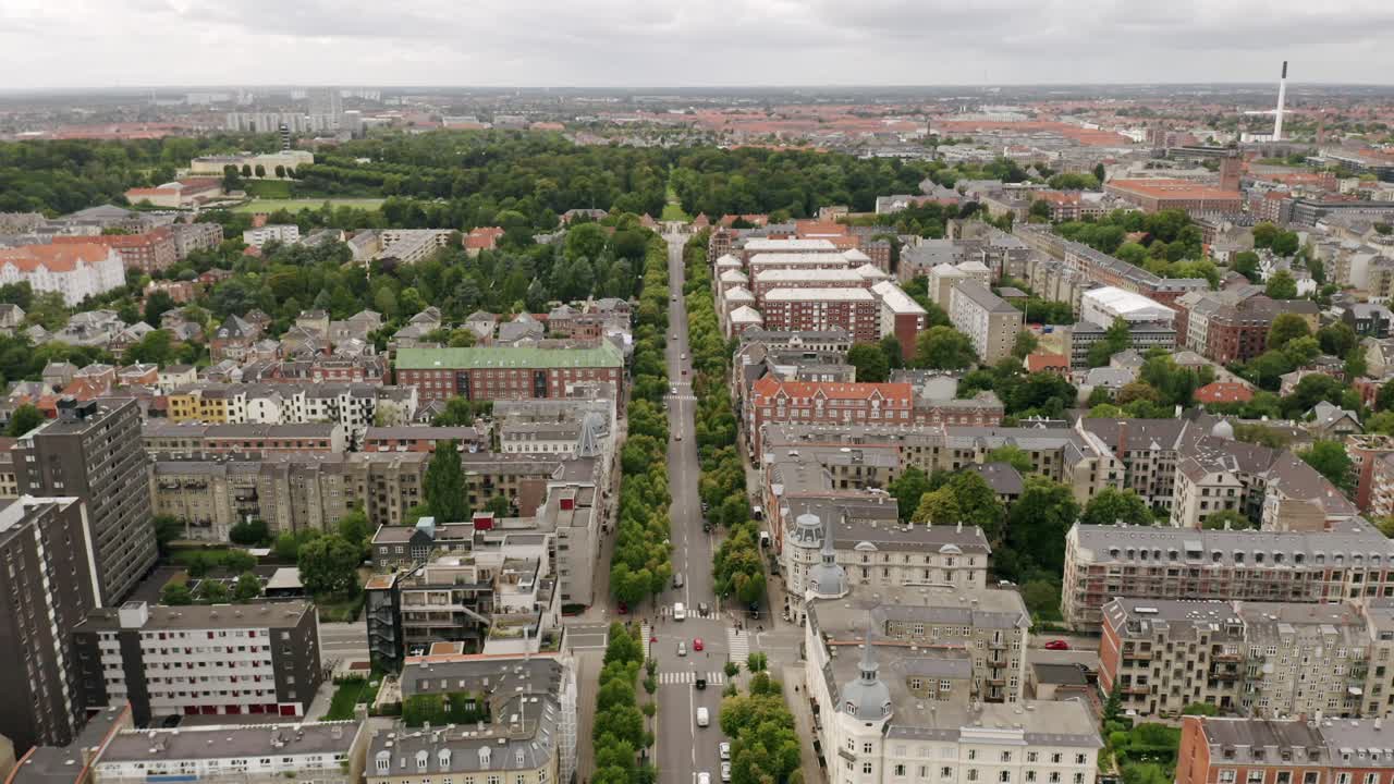 Aerial View of Copenhagen Cityscape