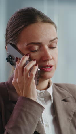 business woman on the phone