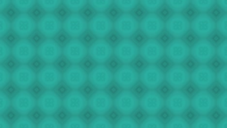 abstracto verde kaleida formas cuadradas (loopable) video de stock