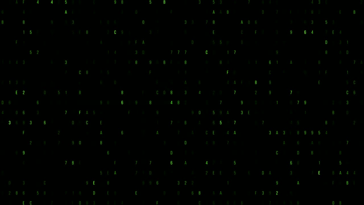 zero and one green binary digital code, computer generated seamless loop abstract motion background, new technology