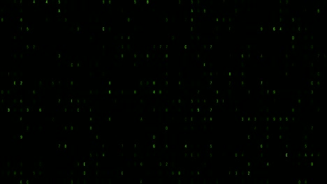 zero and one green binary digital code, computer generated seamless loop abstract motion background, new technology