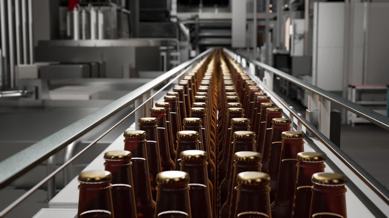 línea automatizada de embotellado de cerveza