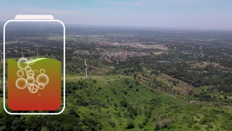 Aerial-view-of-powerful-Wind-turbine-farm-for-energy-production