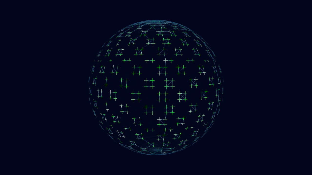 cativante esfera azul oscuro con estrellas esparcidas