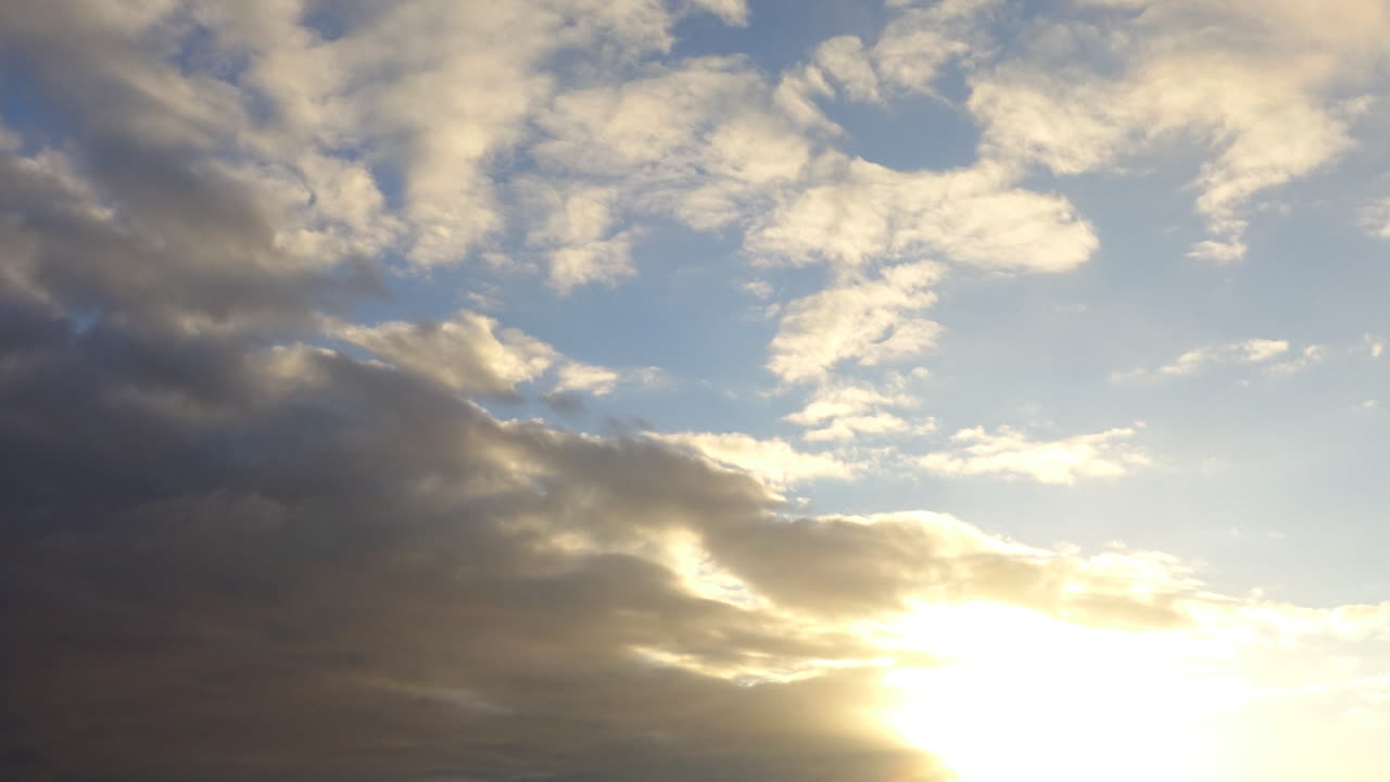 Nuvole nel cielo. Time Lapse