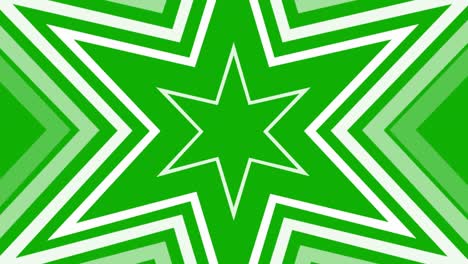 expanding star shapes motion graphics with green screen background