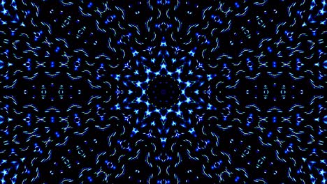 hermoso caleidoscopio abstracto que brilla, una luz radiante que regula los movimientos sutiles