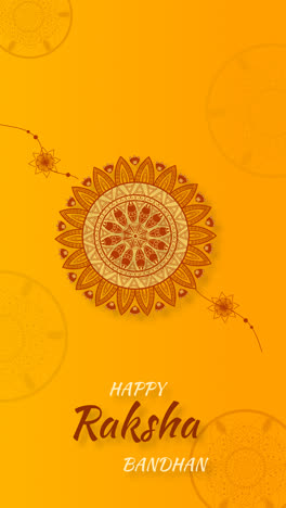 motion graphic of flat raksha bandhan concept