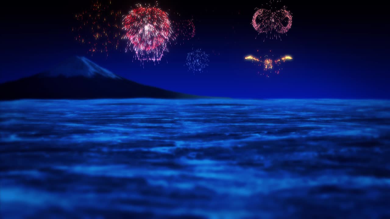 다중 유형의 화재 작업 입자 효과 애니메이션